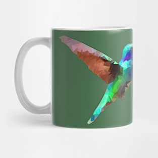 Lowpoly Hummingbird  (Blue Version) Mug